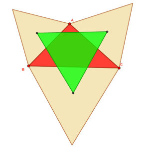 Napoleón e as matemáticas atópanse nun triángulo.